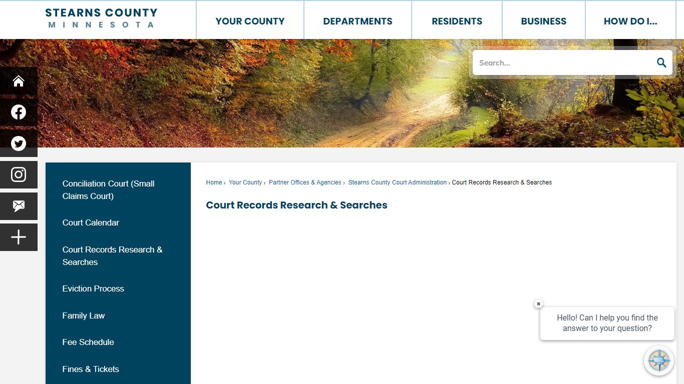 Court Records Research & Searches - Stearns County, MN